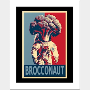 Brocconaut Broccoli Astronaut Hope Posters and Art